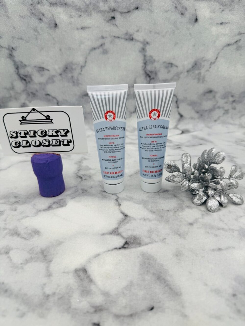 First Aid Beauty Skincare Set-Ultra Repair Cream Intense Hydration Skin-2pc-NEW